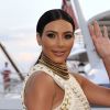 Kim Kardashian est à Cannes pour participer à la soirée du MailOnline à bord d'un yacht dans le cadre du "Cannes Lions 2014" à Cannes le 18 juin 2014.