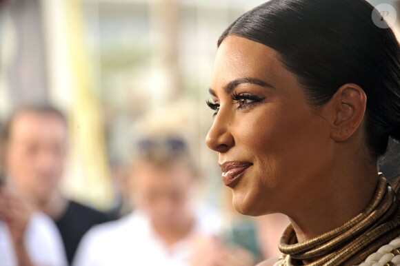 Kim Kardashian est à Cannes pour participer à la soirée du MailOnline à bord d'un yacht dans le cadre du "Cannes Lions 2014" à Cannes le 18 juin 2014.