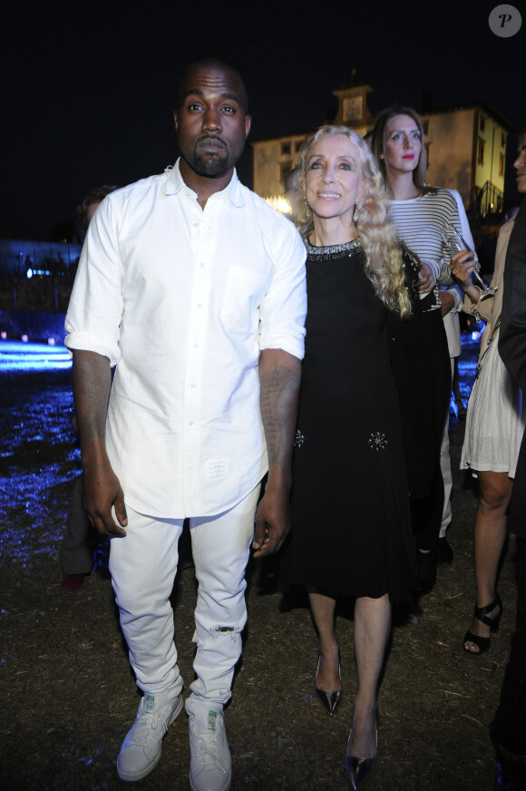 Franca Sozzan et Kanye West - Cocktail lors de la soirée "Ermanno Scervino" à Florence en Italie le 18 juin 2014.