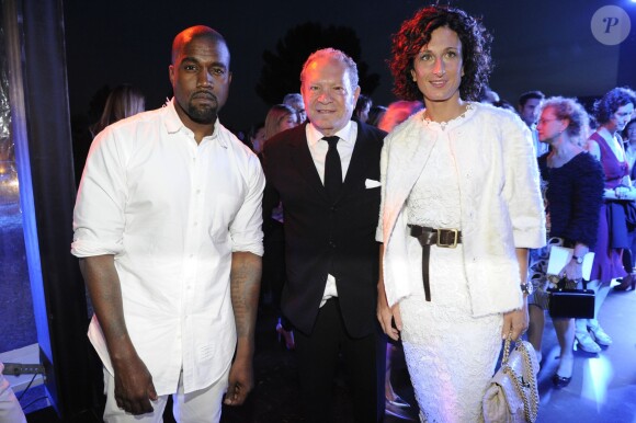Kanye West, Ermanno Scervino et Agnese Renzi - Cocktail lors de la soirée "Ermanno Scervino" à Florence en Italie le 18 juin 2014.