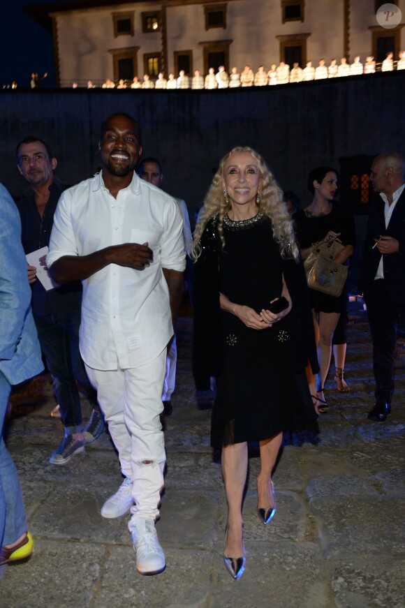 Franca Sozzan et Kanye West - Cocktail lors de la soirée "Ermanno Scervino" à Florence en Italie le 18 juin 2014.