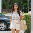  Kourtney Kardashian quitte le restaurant Luigi's Italian Specialities &agrave; East Hamptons, le 18 juin 2014. 