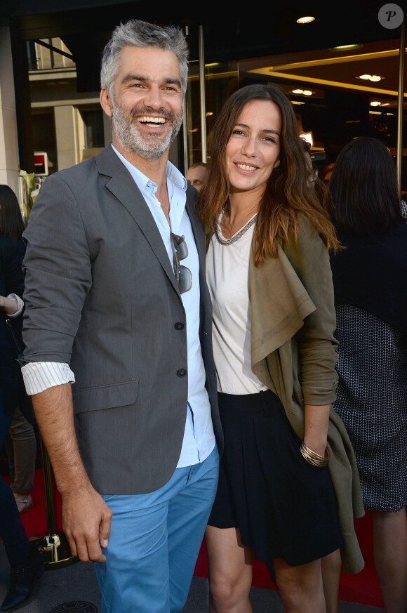 François Vincentelli, Zoé Felix - Inauguration de la nouvelle boutique Jean-Louis Scherrer au 111, rue du Faubourg-Saint-Honoré à Paris, le 19 juin 2014.