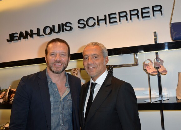 Samuel Le bihan et Bruno Bensoussan - Inauguration de la nouvelle boutique Jean-Louis Scherrer au 111, rue du Faubourg-Saint-Honoré à Paris, le 19 juin 2014.