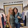 Lynda Lacoste et Caroline Barclay à l'inauguration de la nouvelle boutique Jean-Louis Scherrer au 111, rue du faubourg Saint-Honoré à Paris, le 19 juin 2014.