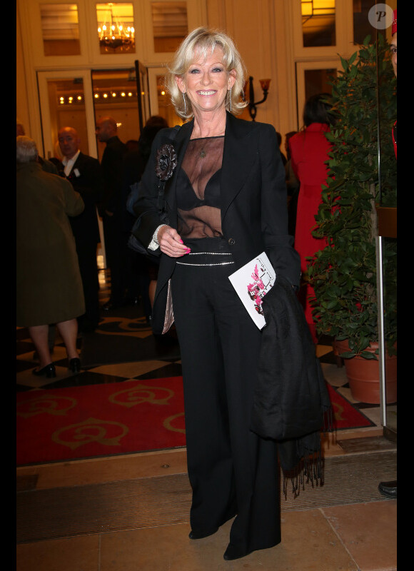 Evelyne Leclercq lors du 27e gala de l'aide à l'enfant refugié à Paris le 24 Septembre 2012