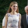 La reine Letizia d'Espagne inaugure la nouvelle exposition sur l'artiste Le Greco au musée national du Prado à Madrid, le 23 juin 2014.