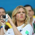  Camille Tytgat, la compagne de Rapha&euml;l Varanne lors du match de l'&eacute;quipe de France face &agrave; l'Equateur, le 25 juin 2014 au stade Maracan&atilde; de Rio 