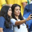  Mazda Sakho et Ludivine Sagna lors du match de l'&eacute;quipe de France face &agrave; l'Equateur, le 25 juin 2014 au stade Maracan&atilde; de Rio 