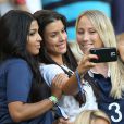  Mazda Sakho, Ludivine Sagna et Sandra Evra lors du match de l'&eacute;quipe de France face &agrave; l'Equateur, le 25 juin 2014 au stade Maracan&atilde; de Rio 