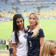  Ludivine Sagna et Sandra Evra lors du match de l'&eacute;quipe de France face &agrave; l'Equateur, le 25 juin 2014 au stade Maracan&atilde; de Rio 