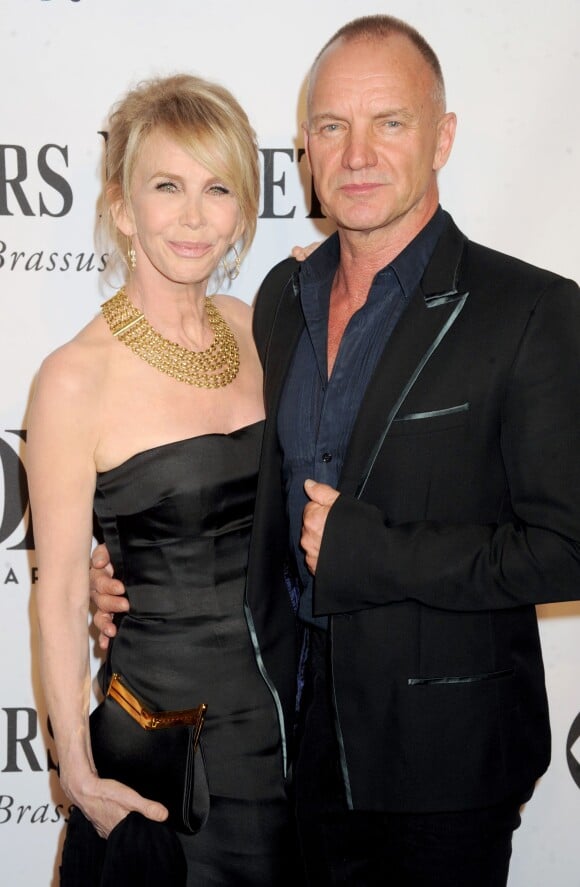 Sting et Trudie Styler à la cérémonie des Tony Awards à New York, le 8 juin 2014.