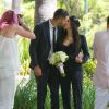 Jessica Alba et son époux Cash Warren assistent au mariage d'amis à Beverly Hills, le 27 juin 2014