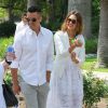 La très jolie Jessica Alba et son mari Cash Warren assistent au mariage d'amis à Beverly Hills, le 27 juin 2014