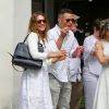 Jessica Alba et son mari Cash Warren assistent au mariage d'amis à Beverly Hills, le 27 juin 2014