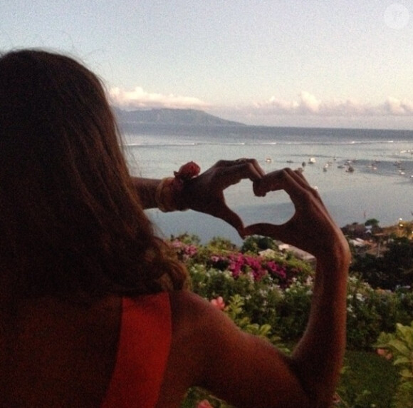 Marine Lorphelin supportrice des Bleus durant la Coupe du monde 2014 jusqu'à Tahiti