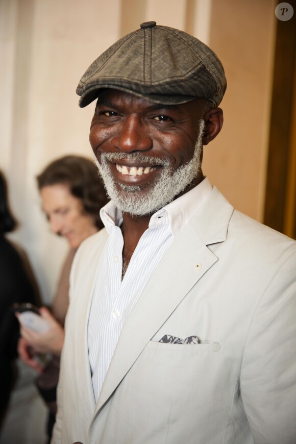 Eriq Ebouaney - Cérémonie au cours de laquelle le réalisateur mauritanien Abderrahmane Sissako reçoit la médaille Grand Vermeil de la Ville de Paris à l'hôtel de ville, le 3 juillet 2014.