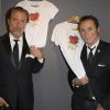 Franck Ros et Gilbert Ros - Vente aux enchères "Les Coeurs des Créateurs" chez Christie's au profit de la Chaîne de l'Espoir à Paris le 3 juillet 2014.