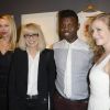 Mélonie Foster Hennessy, Mireille Darc et Jean-Barthélémy Bokassa - Vente aux enchères "Les Coeurs des Créateurs" chez Christie's au profit de la Chaîne de l'Espoir à Paris le 3 juillet 2014.