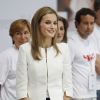 La reine Letizia d'Espagne au 150ème anniversaire de la Croix Rouge à Madrid le 4 juillet 2014.