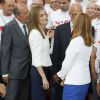 La reine Letizia d'Espagne au 150ème anniversaire de la Croix Rouge à Madrid le 4 juillet 2014.