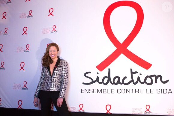 Exclusif - Natasha St Pier - Enregistrement de l'émisssion du "Sidaction 2014 : La télé chante contre le Sida" le 25 mars 2014 au thêatre Mogador à Paris.