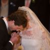 Mariage du Prince Amedeo de Belgique et Elisabetta Maria Rosboch von Wolkenstein. Les amoureux se sont dit oui à Rome le 5 juillet 2014  -