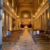 Basilique de Santa Maria in Trastevere - Mariage du Prince Amedeo de Belgique et de Elisabetta Maria Rosboch von Wolkenstein, à la basilique de Santa Maria à Trastevere, Rome, Italie le 5 juillet 2014.