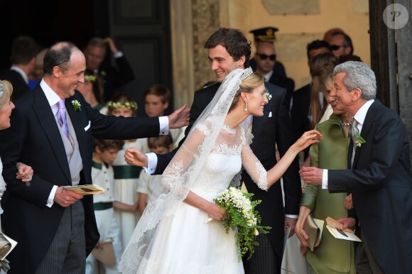 Des mariés aux anges ! Le prince Amedeo et Elisabetta Maria Rosboch von Wolkenstein ont célébré leur mariage le 5 juillet 2014 à Rome