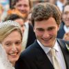 Des mariés aux anges ! Le prince Amedeo et Elisabetta Maria Rosboch von Wolkenstein ont célébré leur mariage le 5 juillet 2014 à Rome