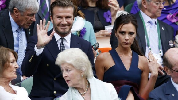 Wimbledon 2014 : Le couple Beckham complice face à Kate Middleton et son prince