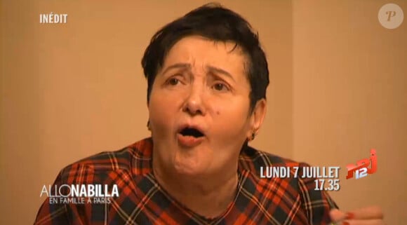 Livia, la grand-mère de Nabilla dans "Allo Nabilla en famille à Paris, Tokyo et Marrakech", A partir du 6 juillet 2014 sur NRJ12.