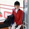 Charlotte Casiraghi participe au Prix Evian sur des obstacles à 1,25 m - Troisième et dernier jour du Paris Eiffel Jumping présenté par Gucci, septième étape du Longines Global Champions Tour, à Paris le 6 juillet 2014.