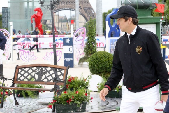 Guillaume Canet - Troisième et dernier jour du Paris Eiffel Jumping présenté par Gucci, septième étape du Longines Global Champions Tour, à Paris le 6 juillet 2014.