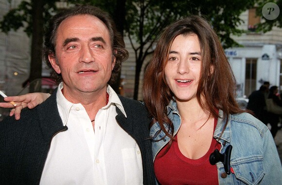 Richard Bohringer et sa fille Romane à Paris le 10 mai 1999.
