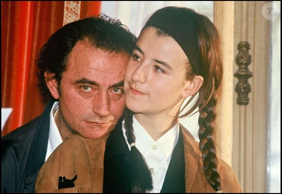 Richard Bohringer et sa fille Romane à Paris le 25 novembre 1992. 
