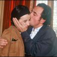  Richard Bohringer et sa fille Romane &agrave; Paris le 25 novembre 1992.  