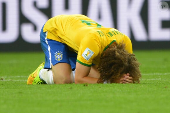 David Luiz après le match contre l'Allemagne (défaite 7-1) à Belo Horizonte le 8 juillet. 