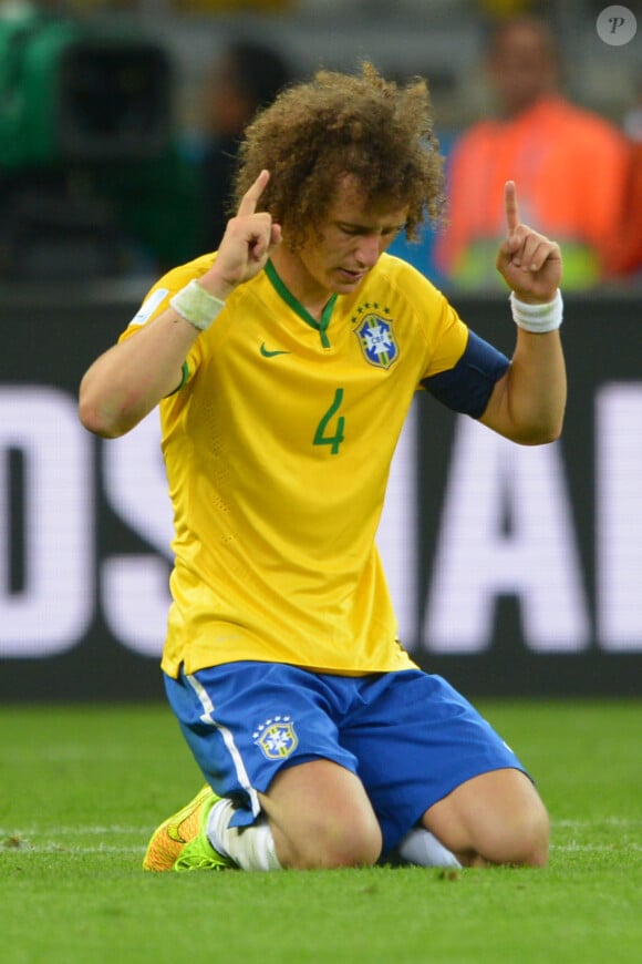 David Luiz après le match contre l'Allemagne (défaite 7-1) à Belo Horizonte le 8 juillet. 