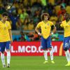 Oscar, David Luiz et Ramires lors du match contre l'Allemagne (défaite 7-1) à Belo Horizonte le 8 juillet. 