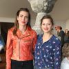Exclusif - Charlotte Casiraghi et Marion Cotillard - Deuxième jour du Paris Eiffel Jumping présenté par Gucci, septième étape du Longines Global champions tour, à Paris le 5 juillet 2014.