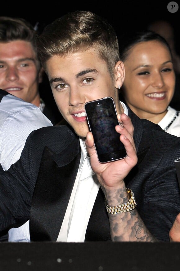 Justin Bieber lors de la soirée 'Amber Lounge' U Nite à Monaco au Sea Club de l'hôtel Le Meridien le 23 mai 2014