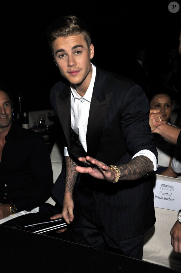 Justin Bieber lors de la soirée 'Amber Lounge' U Nite à Monaco au Sea Club de l'hôtel Le Meridien le 23 mai 2014