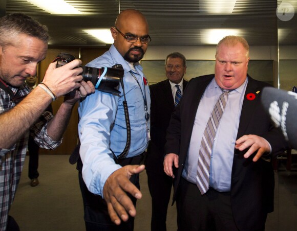 Le maire Rob Ford à Toronto (Canada) le 7 novembre 2013.