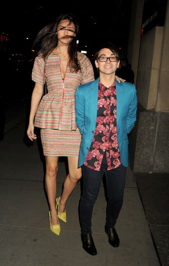 Anna Schilling et Christian Siriano à New York le 20 mars 2014.