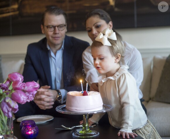 La princesse Estelle de Suède lors de son 2e anniversaire, le 23 février 2014