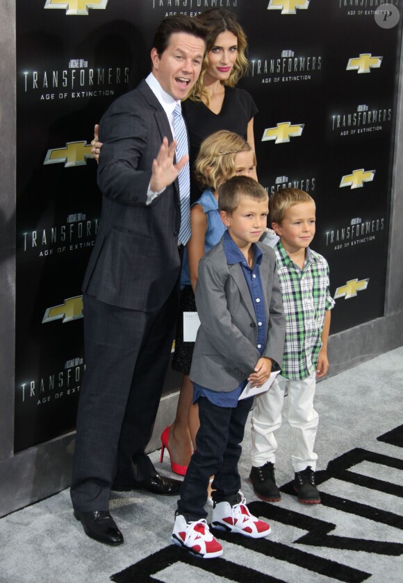 Mark Wahlberg, Michael Wahlberg, Ella Wahlberg, Brendan Wahlberg, Rhea Durham - Première du film "Transformers: Age Of Extinction" à New York le 25 juin 2014.