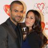Tony Parker et sa fiancée Axelle Francine lors du Par Coeur Gala à l'abbaye Paul Bocuse à Collonges-au-Mont-d'Or le 26 septembre 2013