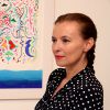 Exclusif - Valérie Trierweiler au vernissage de l'exposition de tableaux de Tahar Ben Jelloun à la galerie Tindouf à Marrakech le 26 avril 2014