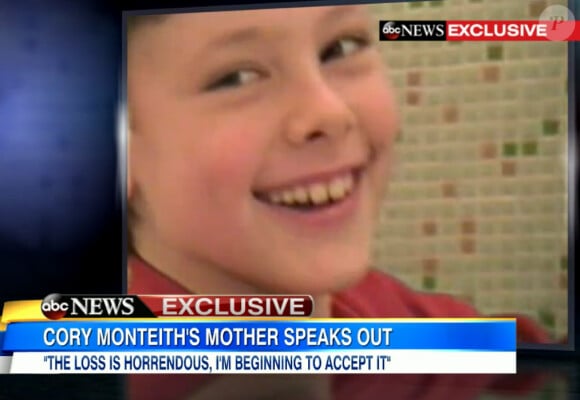 Un an après la mort de Cory Monteith, survenue le 13 juillet dernier, sa mère a partagé des photos de l'acteur enfant lors d'une interview accordée à la chaîne ABC News.